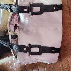 Tignanello white ,black shopper .